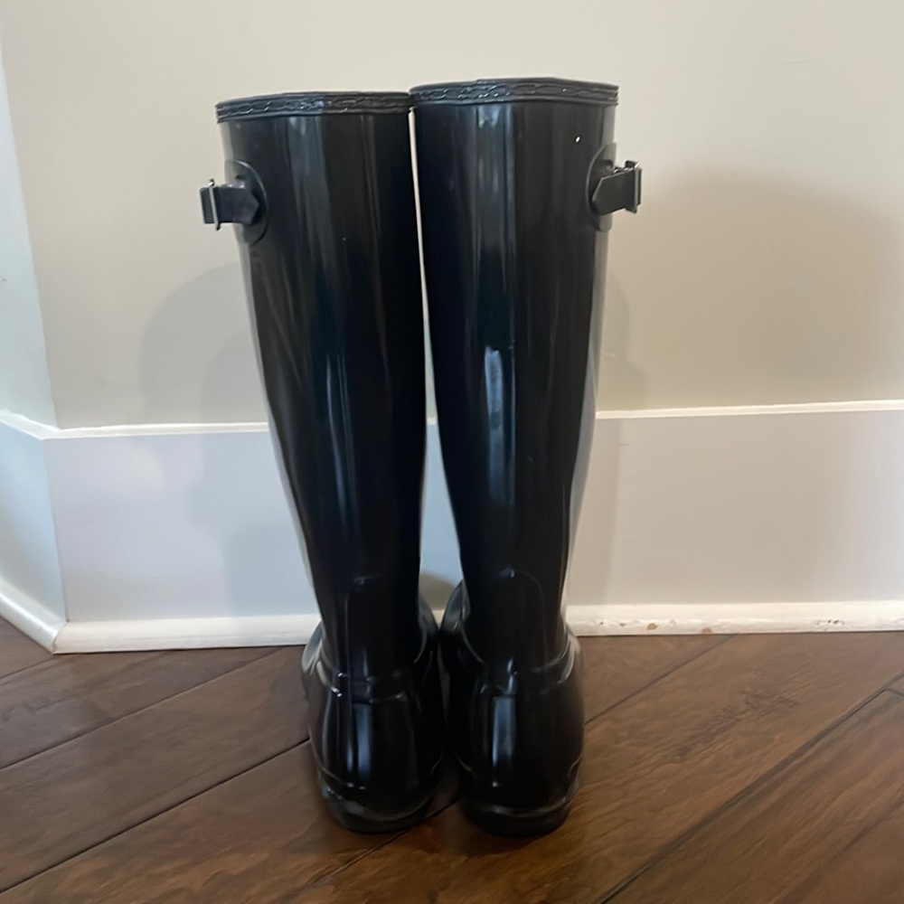 Hunter Tall Black Rain Boots - Picture 13 of 15